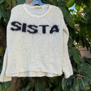 Pam and Gela cream “Sista” sweater !